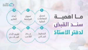 اهمية سند القبض لدفتر الاستاذ